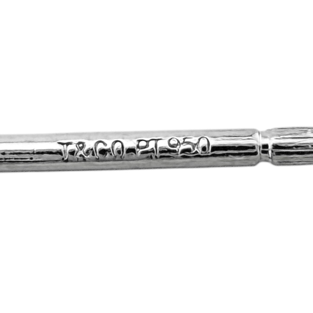 TIFFANY&Co. ティファニー クロスステッチ ピアス Pt950プラチナ