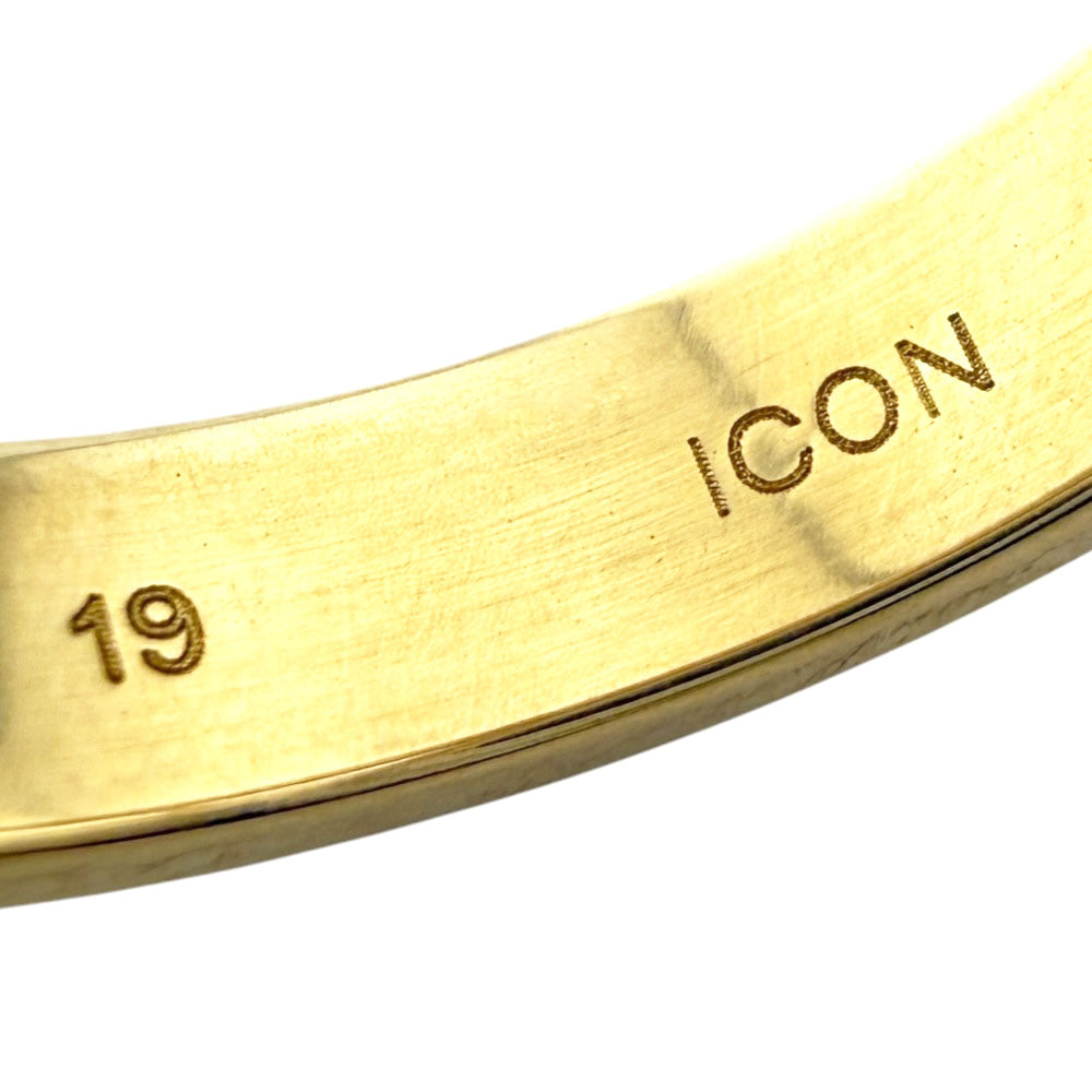 GUCCI Gucci Icon Ring Ring No. 18 18K K18 Yellow Gold Unisex Used