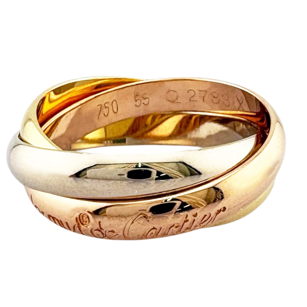 CARTIER カルティエ トリニティ リング 指輪 14.5号 18金 K18イエロー