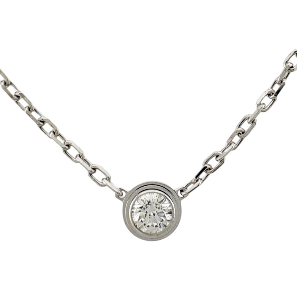 CARTIER カルティエ ダムール ディアマンレジェ 約0.09ct ネックレス