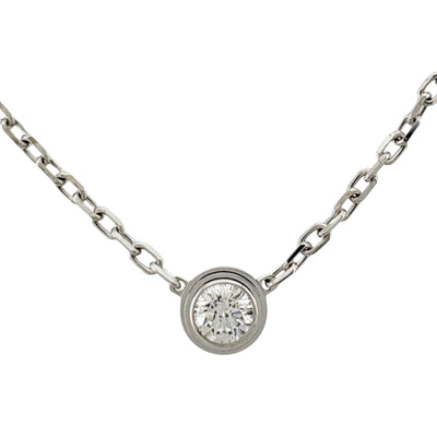 CARTIER カルティエ ダムール ディアマンレジェ 約0.09ct ネックレス