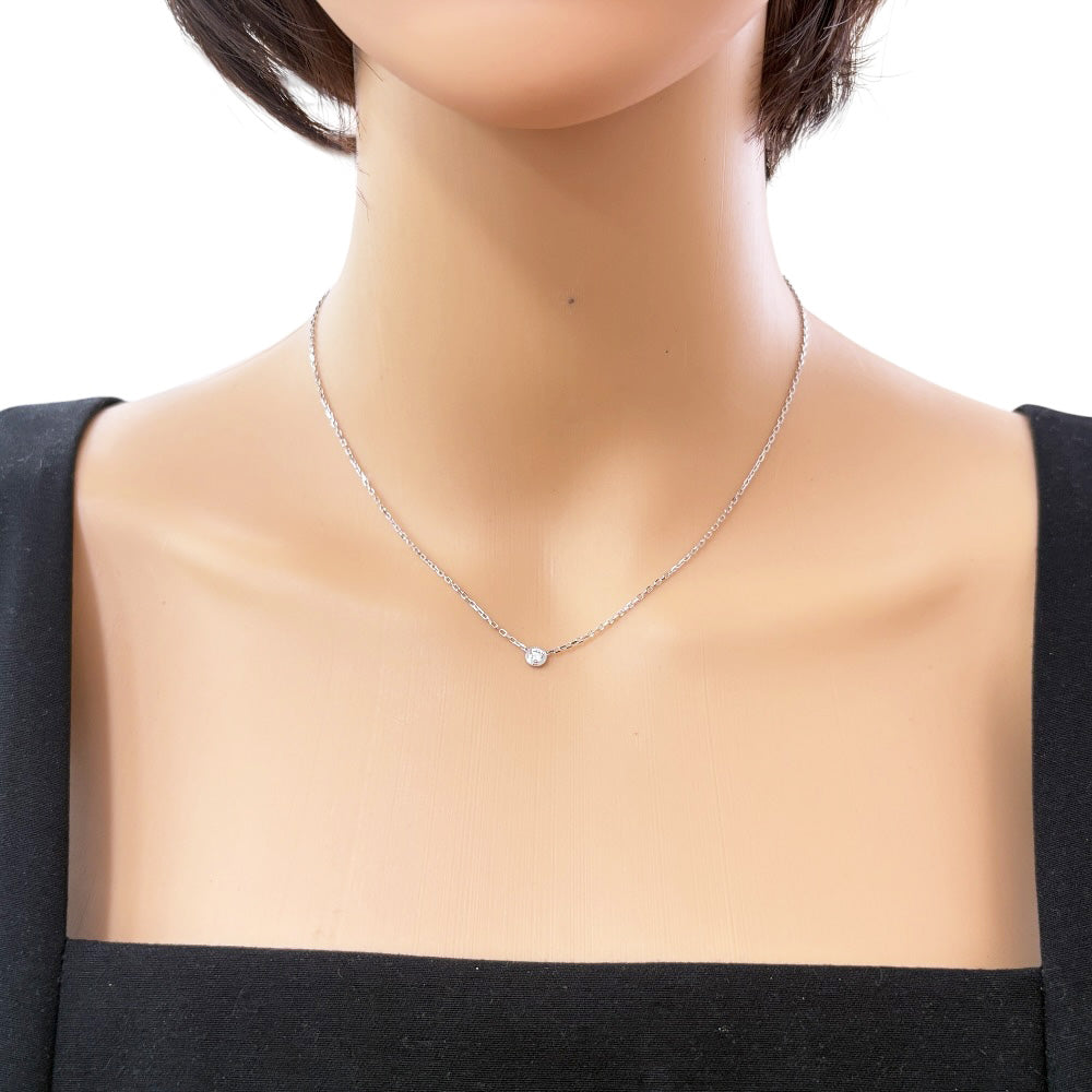 CARTIER カルティエ ダムール ディアマンレジェ 約0.09ct ネックレス