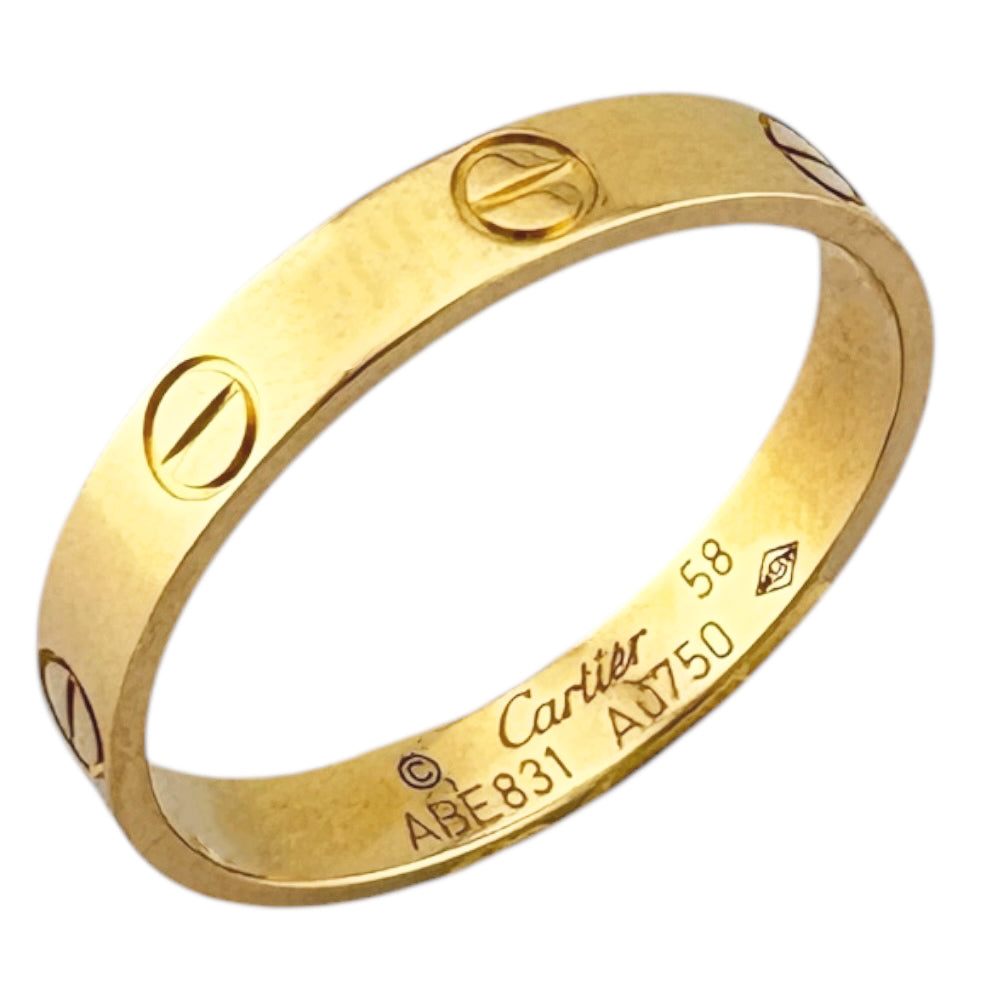 CARTIER カルティエ ミニラブ リング 指輪 17.5号 18金 K18イエロー 