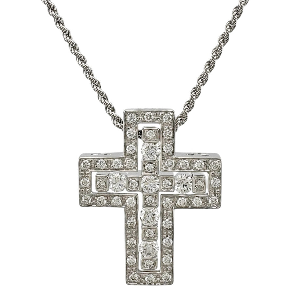 美品 ダミアーニ DAMIANI K18WG 18金ホワイト ベルエポック Damiani ダミアーニ ベル エポック ネックレス 18金 K18ホワイト