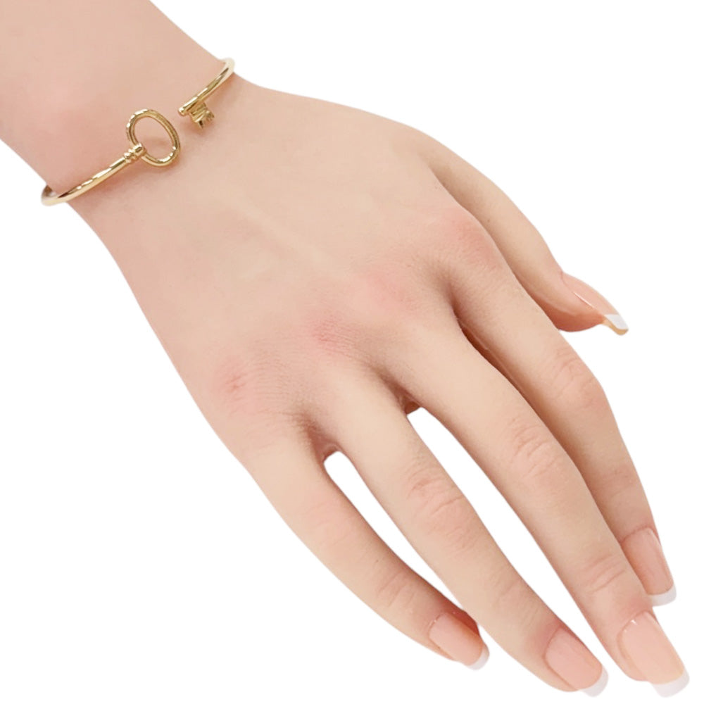 TIFFANY&Co. ティファニー オーバルキー バングル 18金 K18ピンク