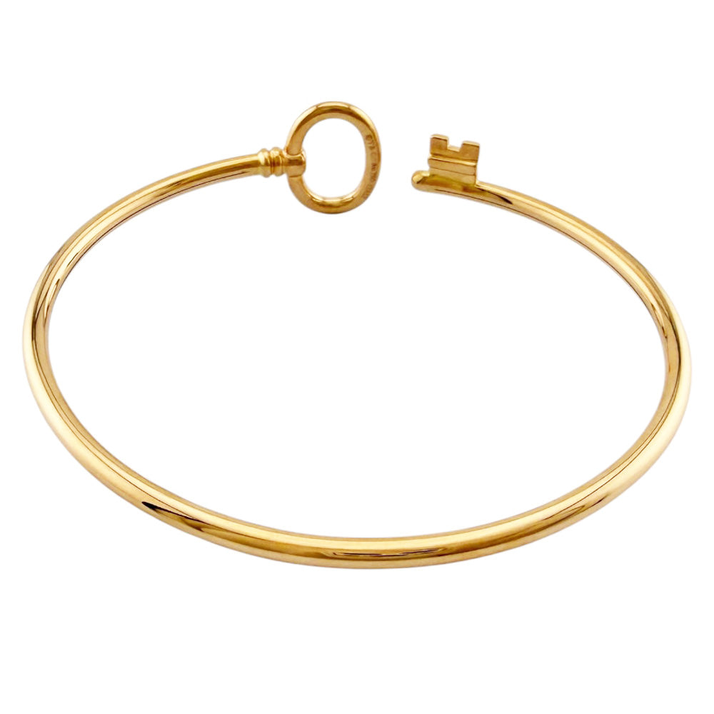 TIFFANY&Co. ティファニー オーバルキー バングル 18金 K18ピンク