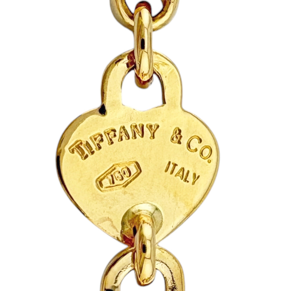 少しだけお値引きしました。Tiffany & Co. ゴールドブレスレット TIFFANY&Co. ティファニー ブレスレット 18金 K18イエローゴールド