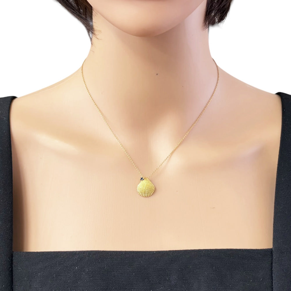 TIFFANY&Co. ティファニー シェル ネックレス 18金 K18イエロー