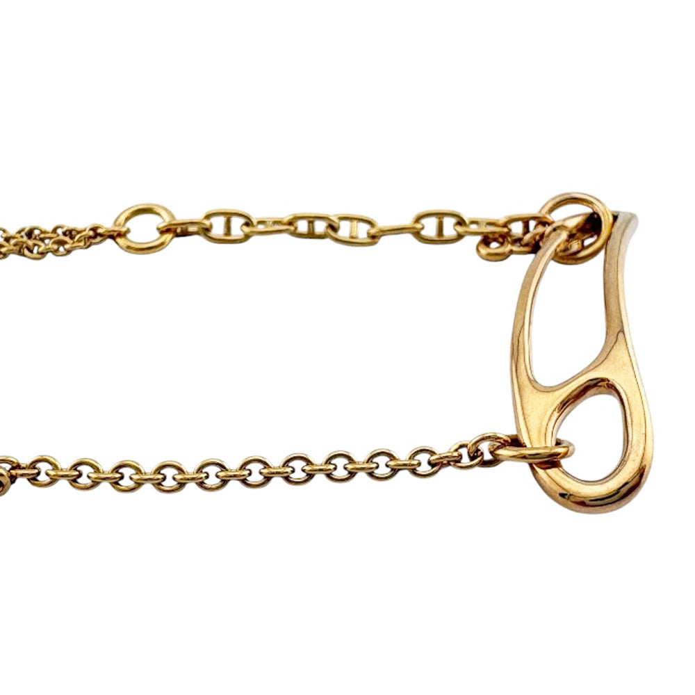 HERMES エルメス シェーヌダンクル ブレスレット 18金 K18ピンク