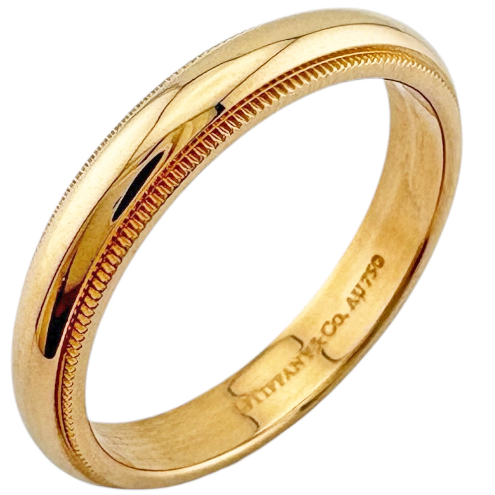 TIFFANY&Co. ティファニー ミルグレイン リング 指輪 22号 18金 K18