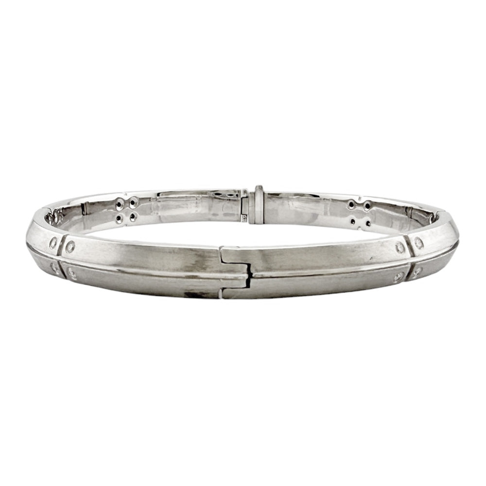 TIFFANY&Co. ティファニー ストリーメリカ バングル 18金 K18ホワイト