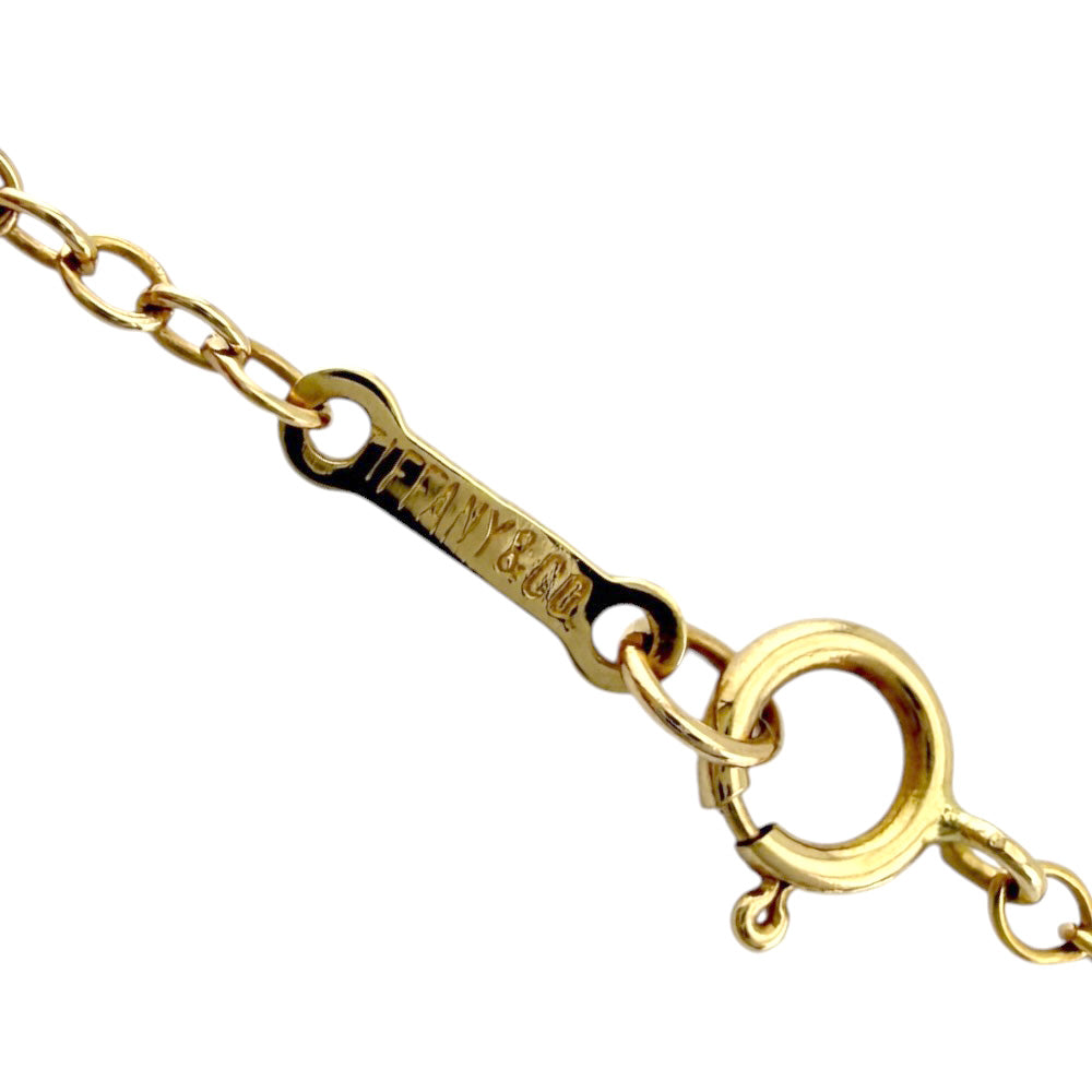 TIFFANY&Co. Tiffany Open Heart Necklace 18K K18 Yellow Gold