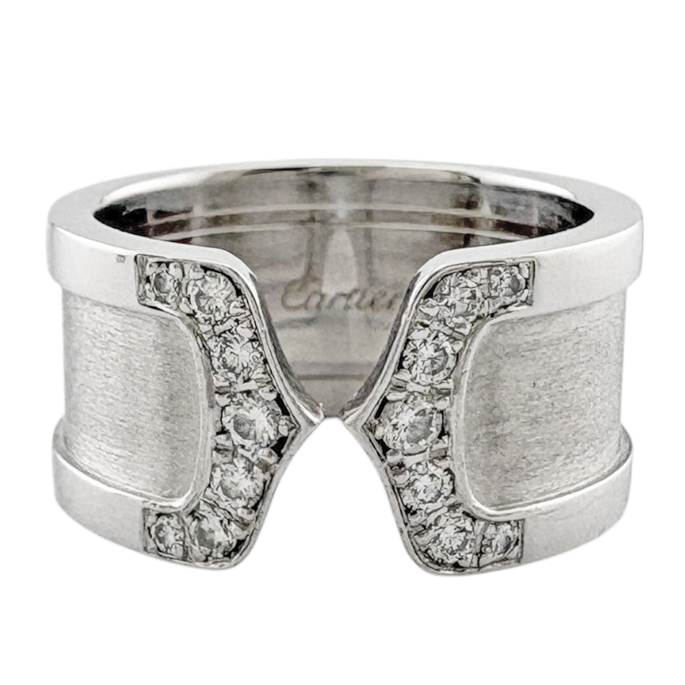 CARTIER カルティエ C2 リング 指輪 10号 18金 K18ホワイトゴールド