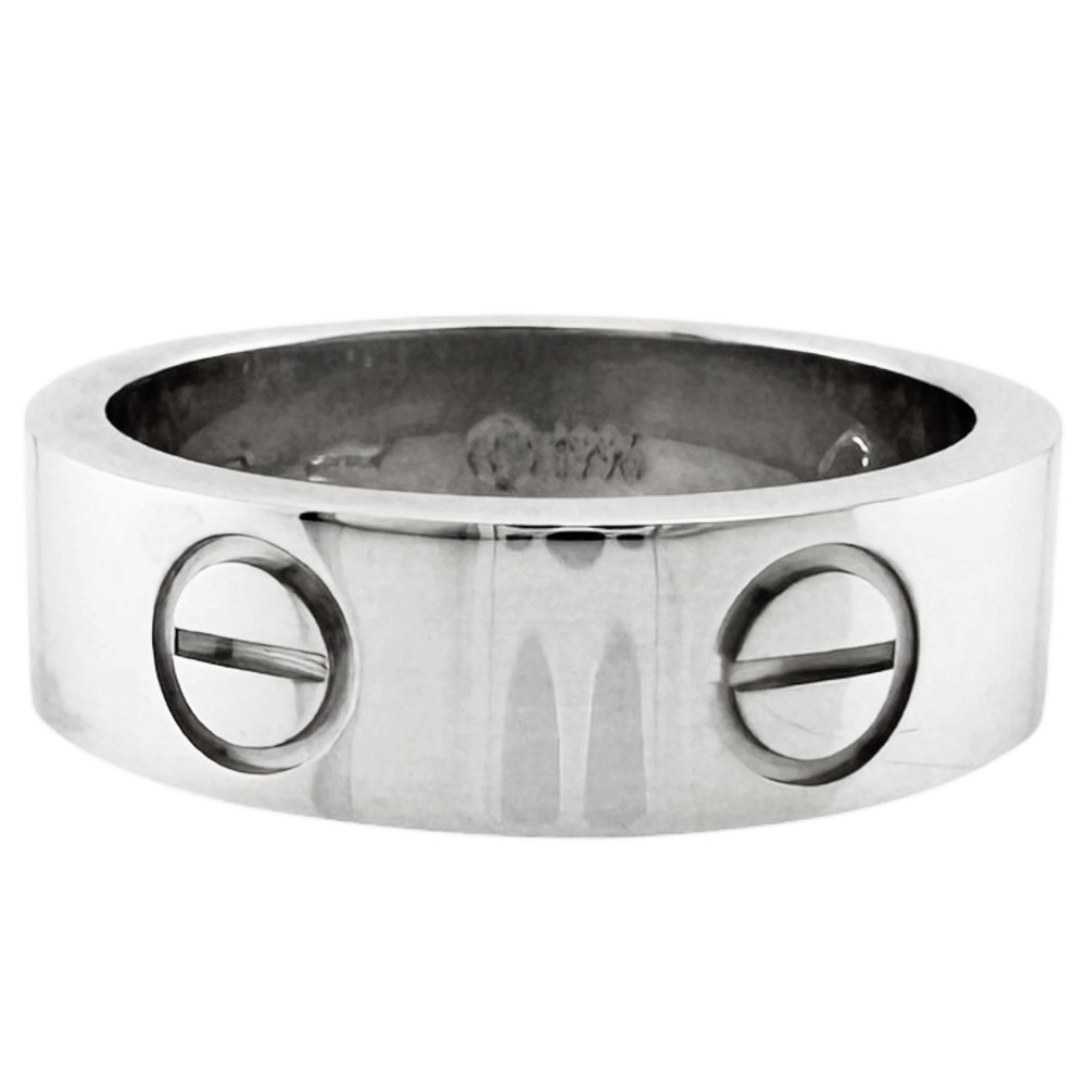 CARTIER カルティエ ラブ リング 指輪 9.5号 18金 K18ホワイトゴールド