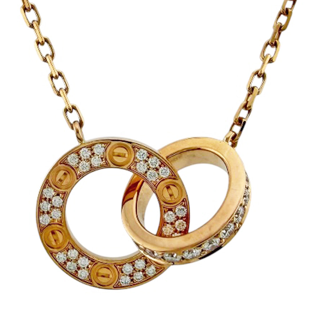 CARTIER カルティエ ラブサークル ネックレス 18金 K18ピンクゴールド
