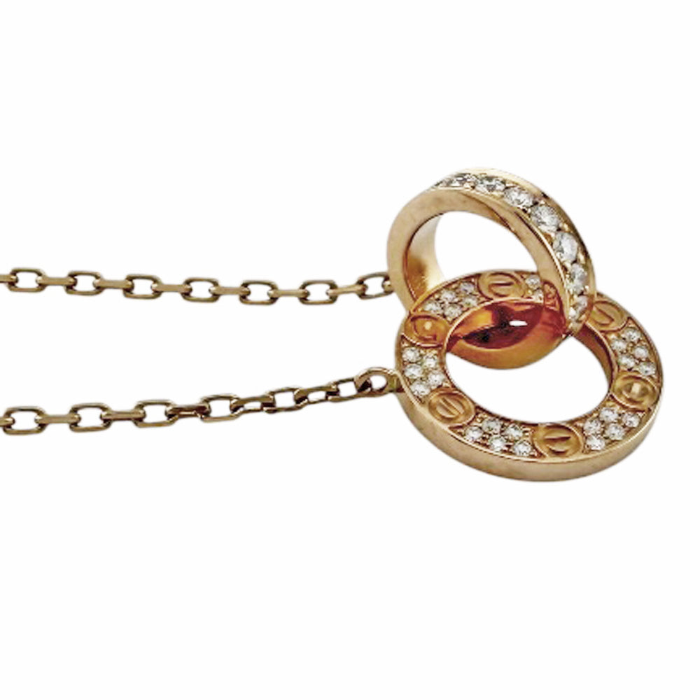 CARTIER カルティエ ラブサークル ネックレス 18金 K18ピンクゴールド
