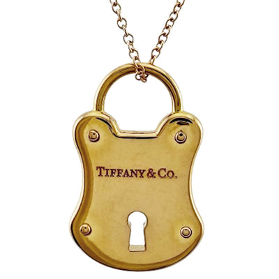 TIFFANY&Co. ティファニー パドロック ネックレス 18金 K18ピンク