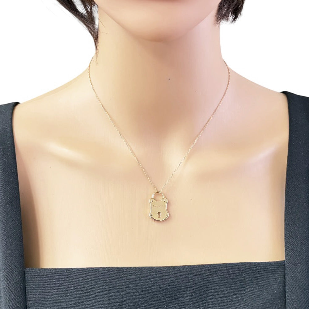 TIFFANY&Co. ティファニー パドロック ネックレス 18金 K18ピンク