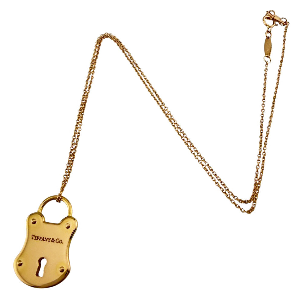 TIFFANY&Co. ティファニー パドロック ネックレス 18金 K18ピンク