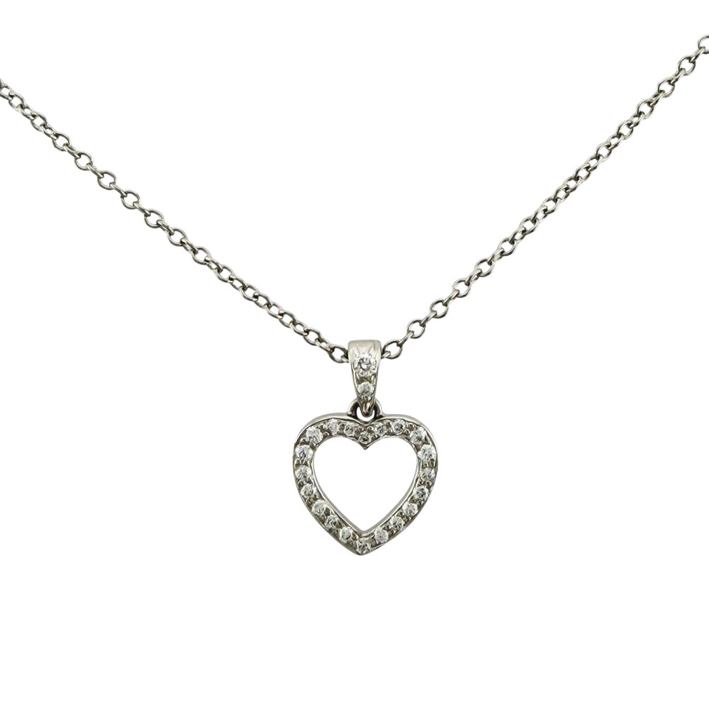 TIFFANY&Co. ティファニー メトロハート ネックレス Pt950プラチナ