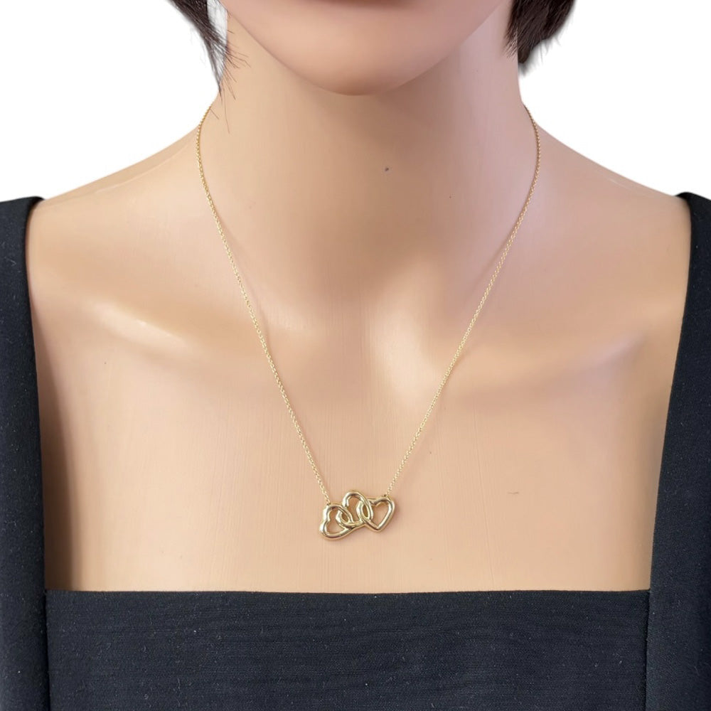 TIFFANY&Co. ティファニー トリプルハート ネックレス 18金 K18