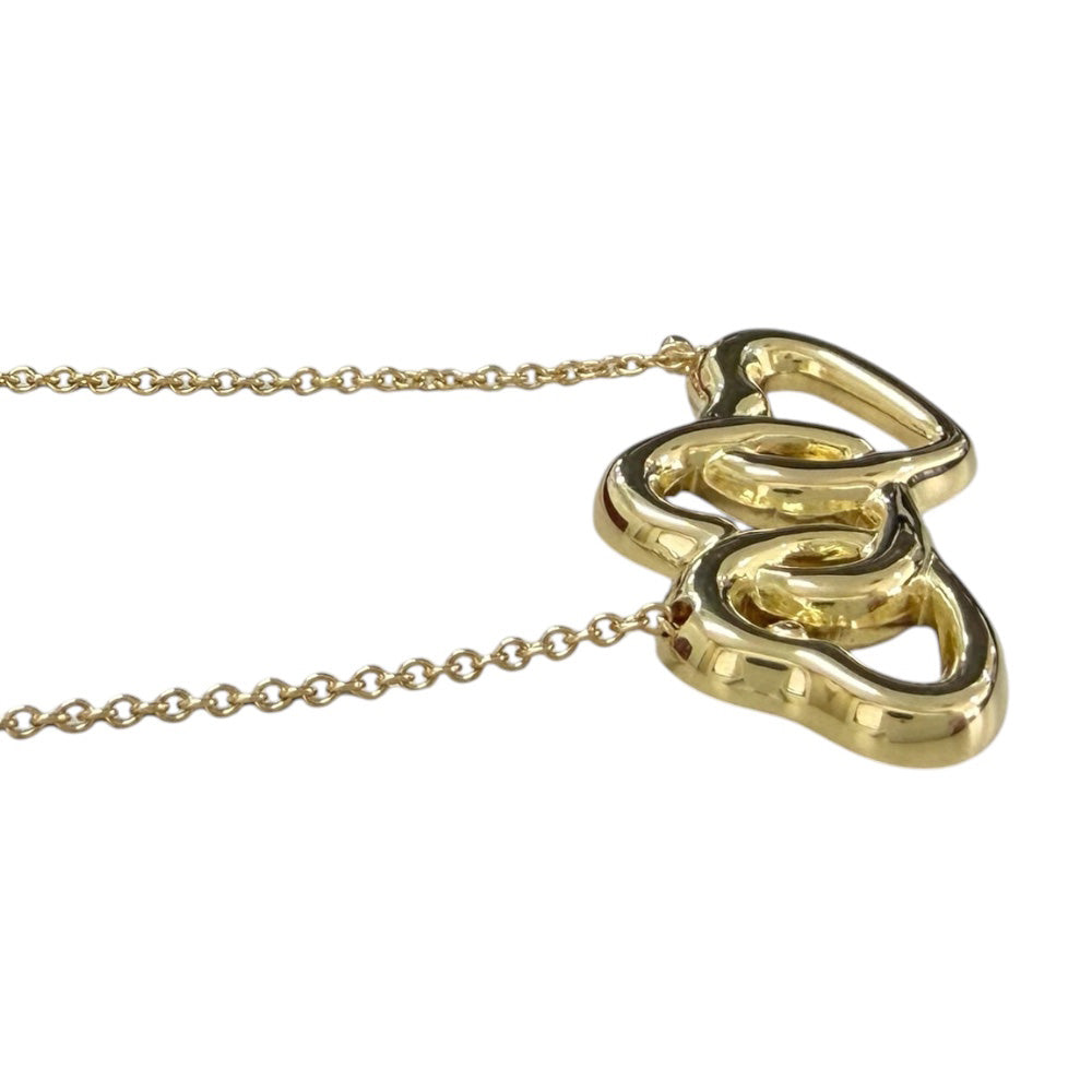 TIFFANY&Co. ティファニー トリプルハート ネックレス 18金 K18