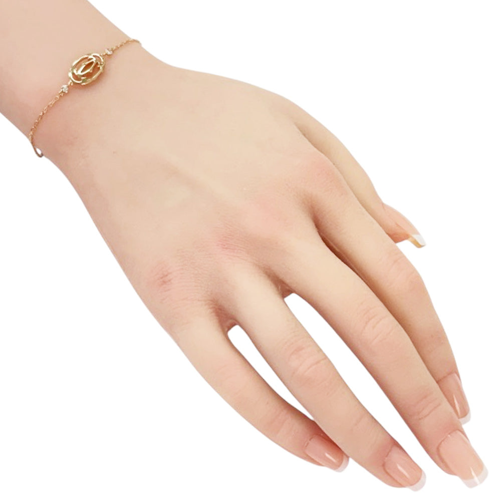CARTIER カルティエ ドゥーブルC ブレスレット 18金 K18ピンクゴールド 