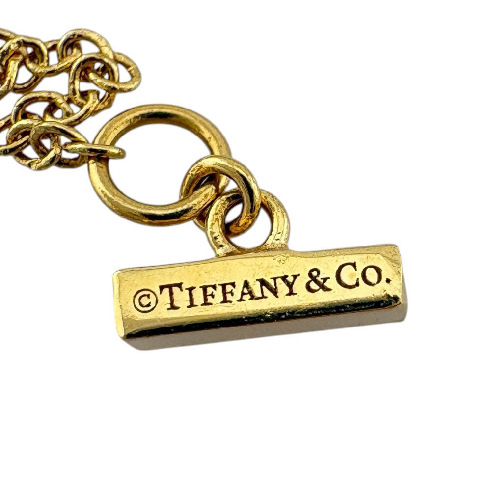 K18 18Kゴールド サークルペンダント中古良品 TIFFANY&Co. ティファニー ティファニー T サークル ペンダント