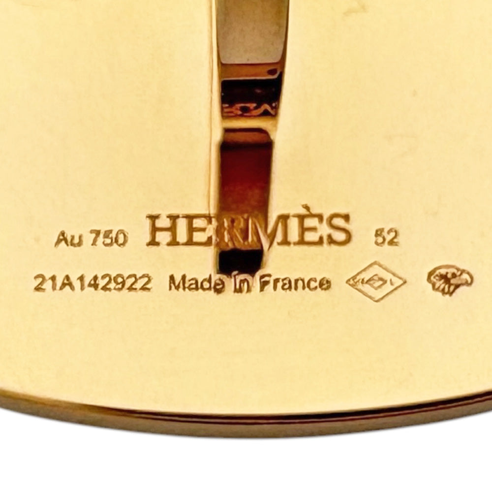 HERMES エルメス シェーヌダンクル ヴェルソ リング 指輪 12号 18金