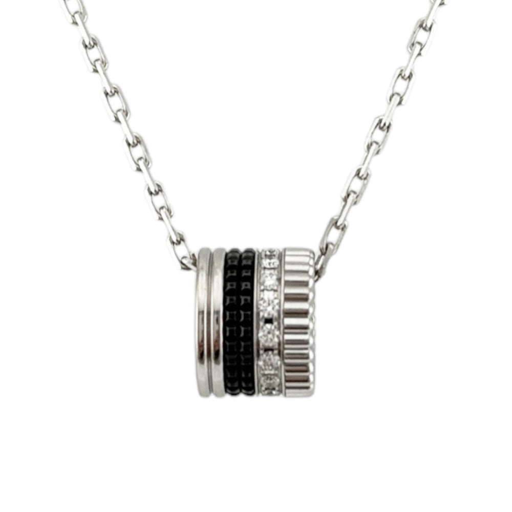 Boucheron ブシュロン キャトルブラック ネックレス 18金 K18ホワイト