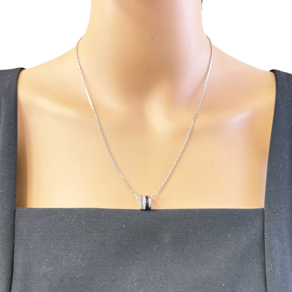 Boucheron ブシュロン キャトルブラック ネックレス 18金 K18ホワイト