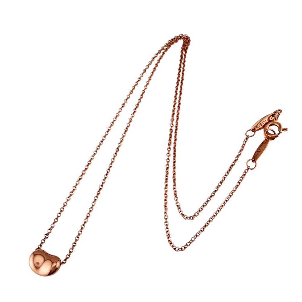 TIFFANY&Co. ティファニー ビーン ネックレス 18金 K18ピンクゴールド
