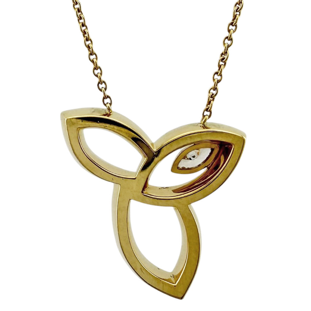 HARRY WINSTON ハリーウィンストン リリークラスター ネックレス 18金