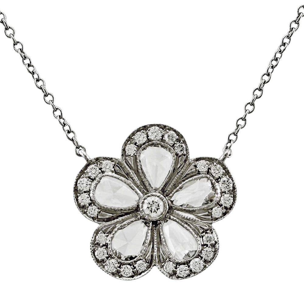 TIFFANY&Co. ティファニー ガーデンフラワー ネックレス Pt950プラチナ