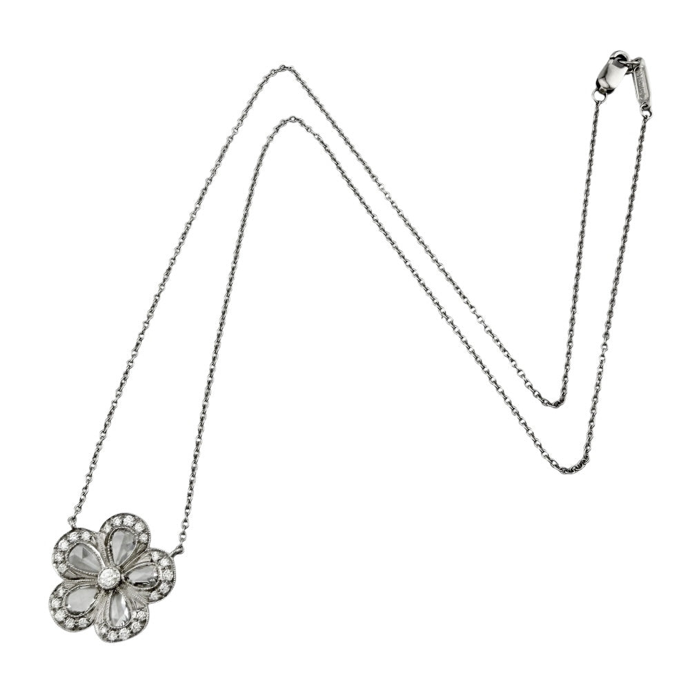 TIFFANY&Co. ティファニー ガーデンフラワー ネックレス Pt950プラチナ