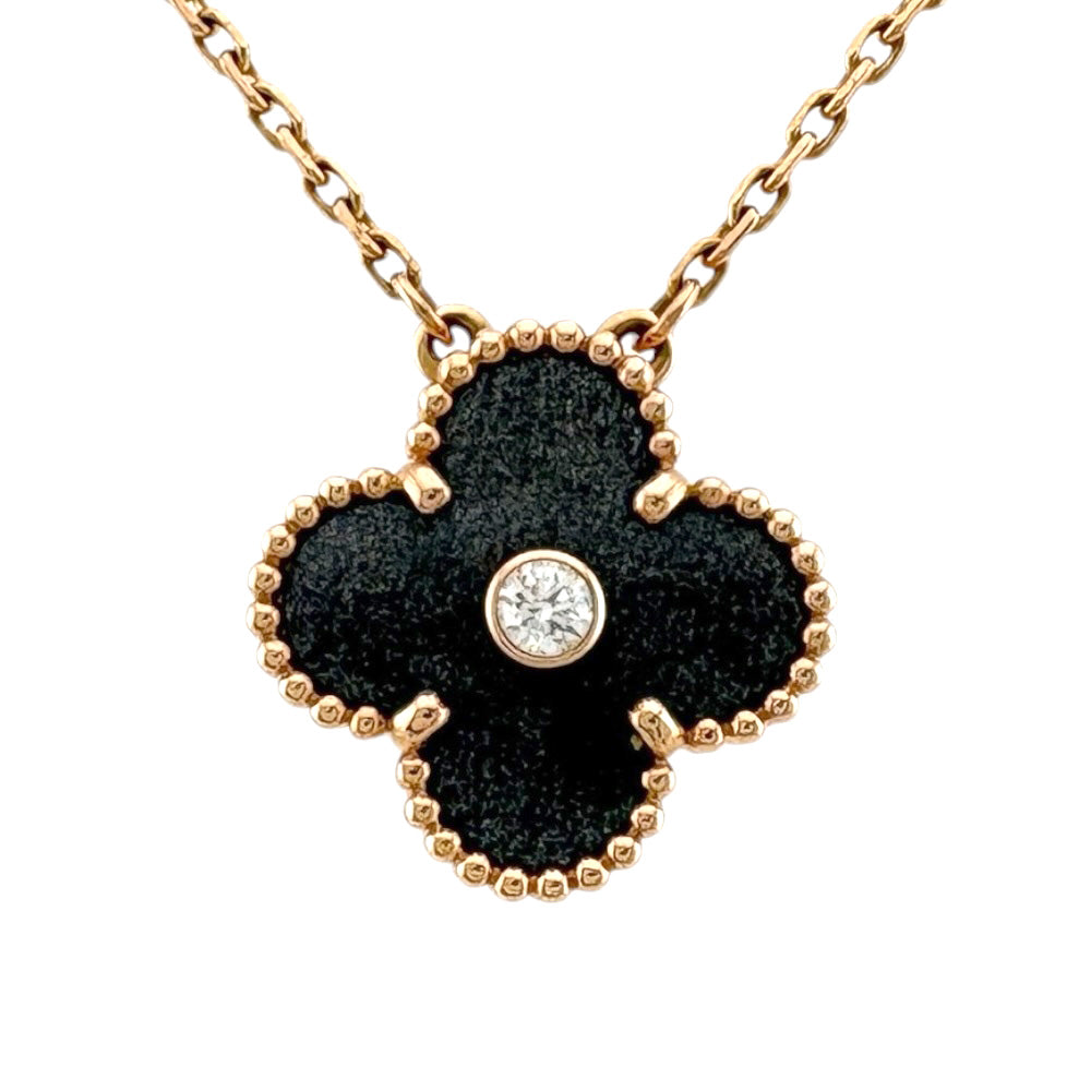 V字型 ブラック ネックレス Van Cleef & Arpels ヴァンクリーフ＆アーペル ヴィンテージ