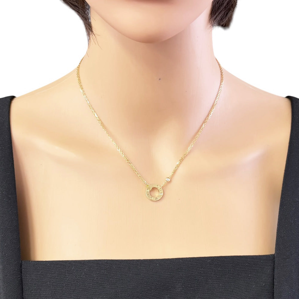 CARTIER カルティエ ラブ サークル ネックレス 18金 K18イエロー