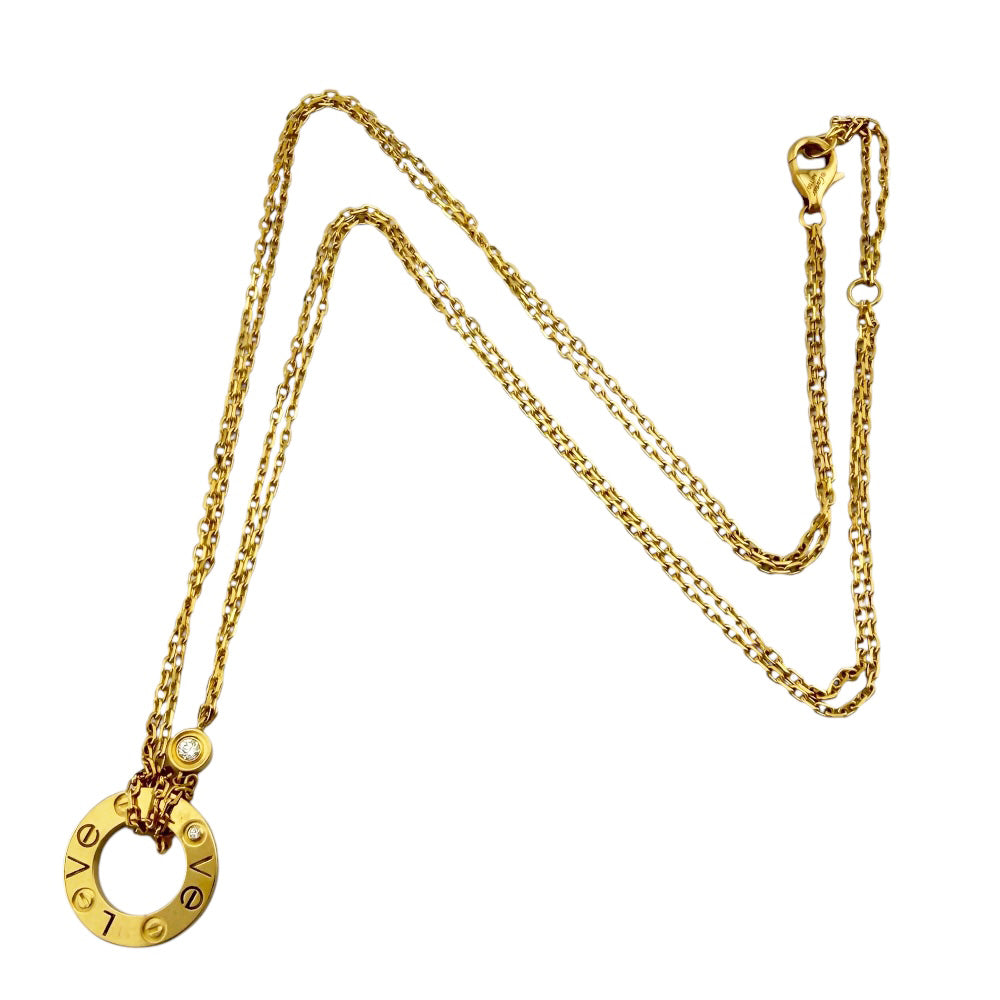 CARTIER カルティエ ラブ サークル ネックレス 18金 K18イエロー