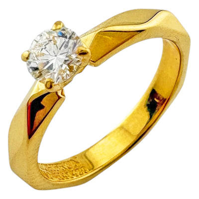 Boucheron ブシュロン ファセット ソリテール リング 指輪 6号 18金