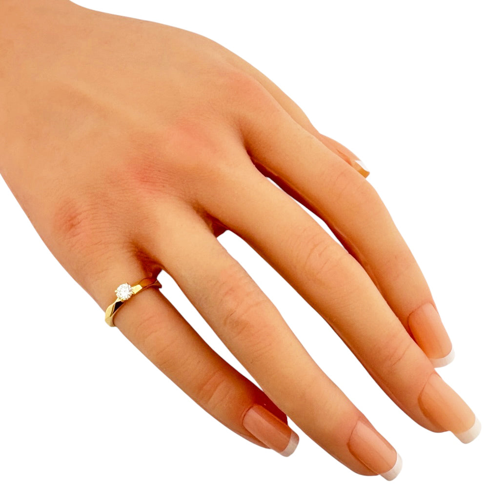 Boucheron ブシュロン ファセット ソリテール リング 指輪 6号 18金