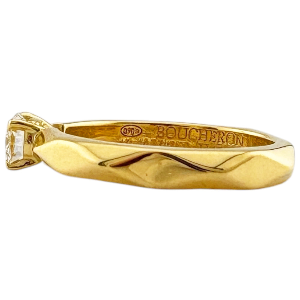Boucheron ブシュロン ファセット ソリテール リング 指輪 6号 18金
