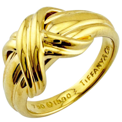 TIFFANY&Co. ティファニー シグネチャー リング 指輪 10号 18金 K18