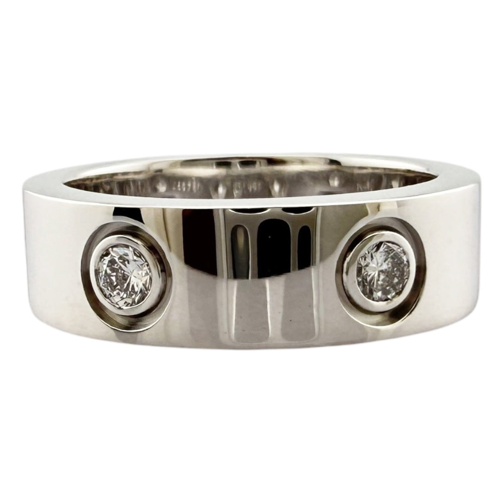 CARTIER カルティエ ラブ フルダイヤモンド リング 指輪 9号 18金 K18
