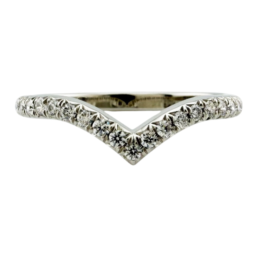 Tiffany & Co. ティファニー　ソレスト　Vリング　プラチナ TIFFANY&Co. ティファニー ソレストV リング 指輪 12.5号 Ptプラチナ