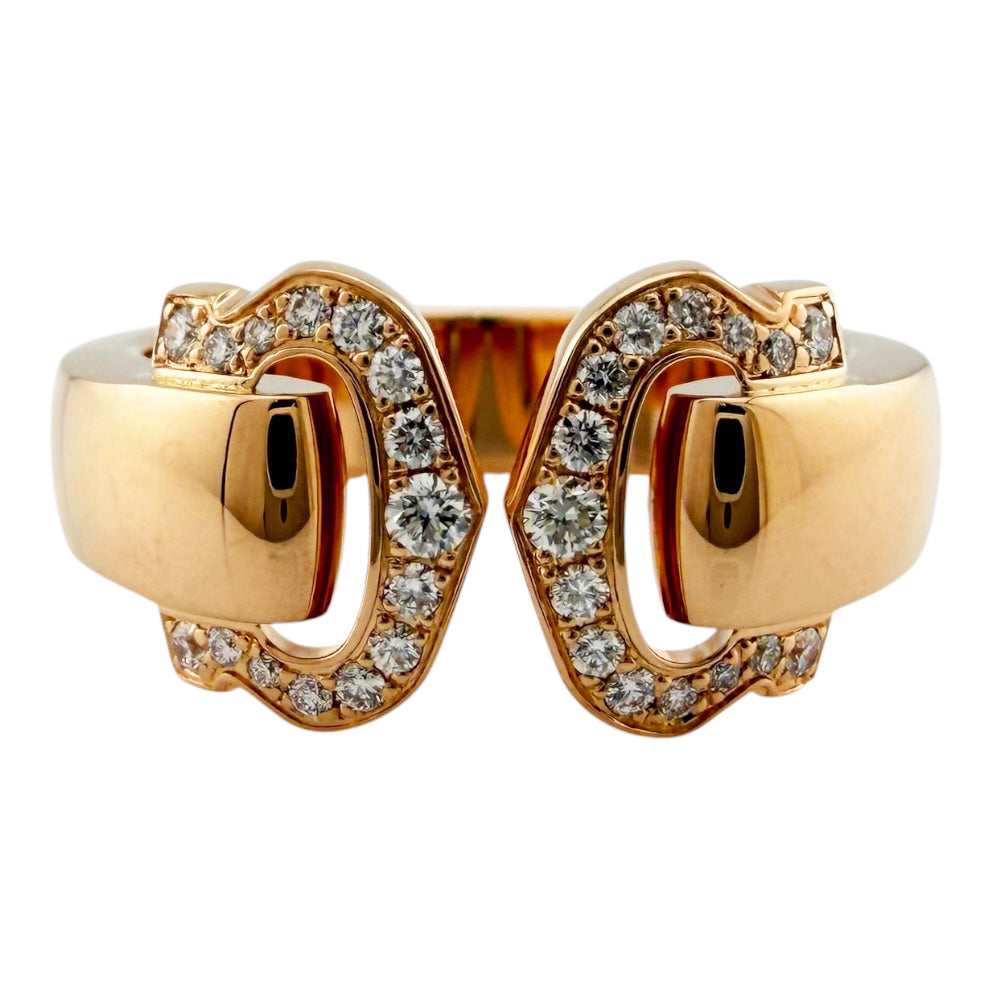 CARTIER カルティエ 2C ブークルセ リング 指輪 13.5号 18金 K18ピンク
