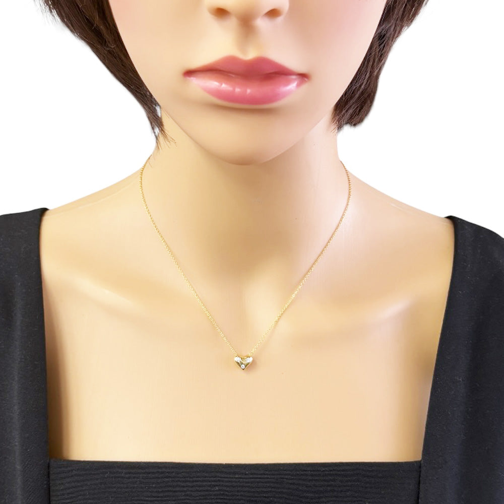 TIFFANY&Co. ティファニー ドッツ ピンチド ハート ネックレス 18金