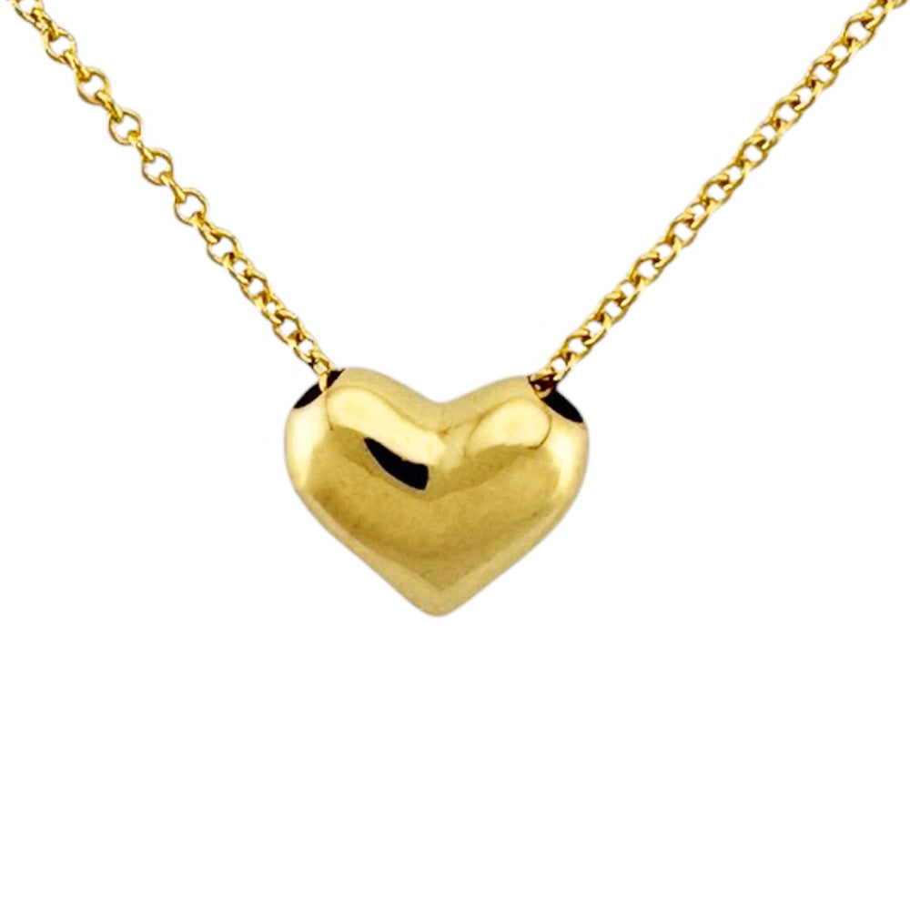 TIFFANY&Co. ティファニー ドッツ ピンチド ハート ネックレス 18金
