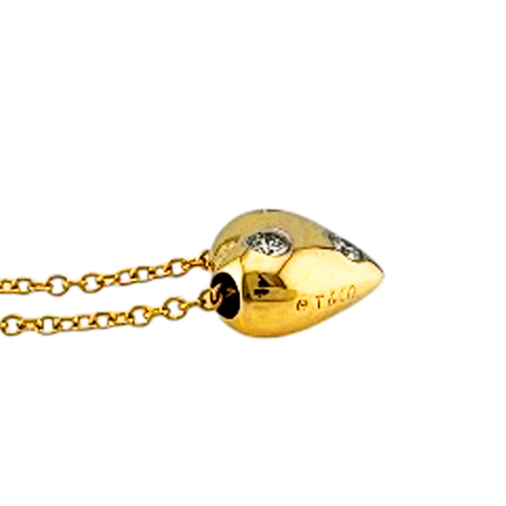 TIFFANY&Co. ティファニー ドッツ ピンチド ハート ネックレス 18金