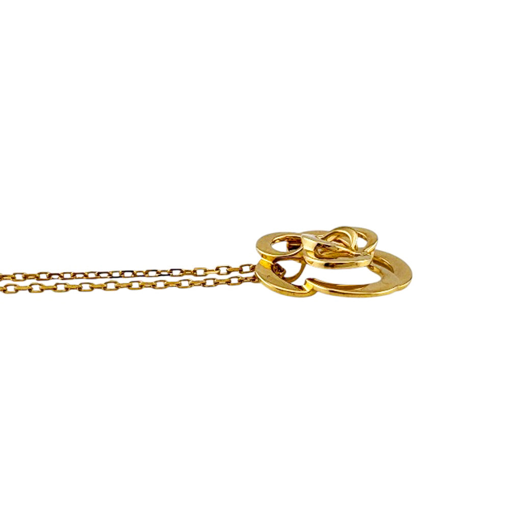 CHANEL シャネル カメリア ネックレス 18金 K18イエローゴールド