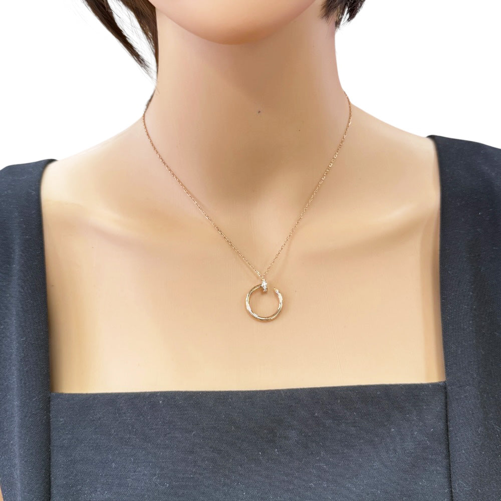 カルティエ ジュストアンクル ネックレス CARTIER カルティエ ジュストアンクル ネックレス 18金 K18ピンク